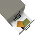 OPTIMA Rollcontainer | 3 Schubladen + 1 Kleinteilefach, 600 mm tief, Cubanitgrau - 2 Thumbnail Image