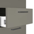 OPTIMA Rollcontainer | 3 Schubladen + 1 Kleinteilefach, 600 mm tief, Cubanitgrau - 3 Thumbnail Image