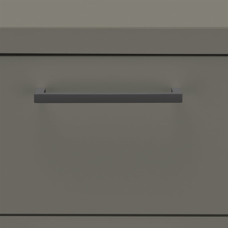 OPTIMA Rollcontainer | 3 Schubladen + 1 Kleinteilefach, 600 mm tief, Cubanitgrau - 6 Main Image