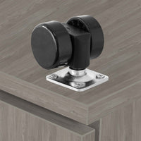 OPTIMA Container rotolo | 3 cassetti + 1 scompartimento di piccole parti, 600 mm di profondità, grigio di quercia nord