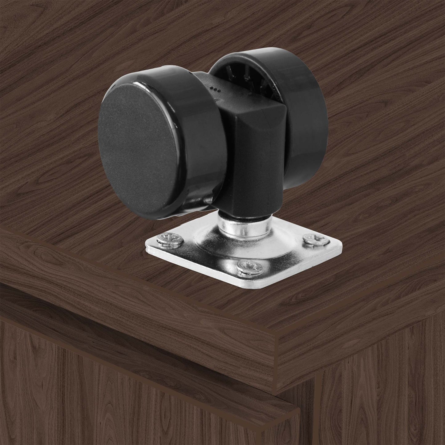 OPTIMA Container rotolo | 3 cassetti + 1 piccole parti, 600 mm di profondità, noce