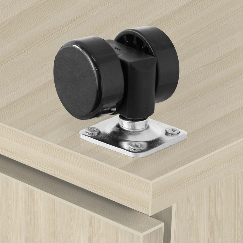 OPTIMA Contenitore su ruote | 3 cassetti + 1 vano per piccoli oggetti, profondo 600 mm, rovere sabbia  - 5 Main Image