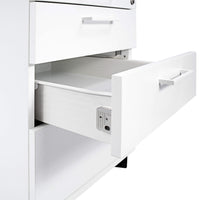 OPTIMA Roll container | 3 drawers + 1 small parts, 600 mm deep, white