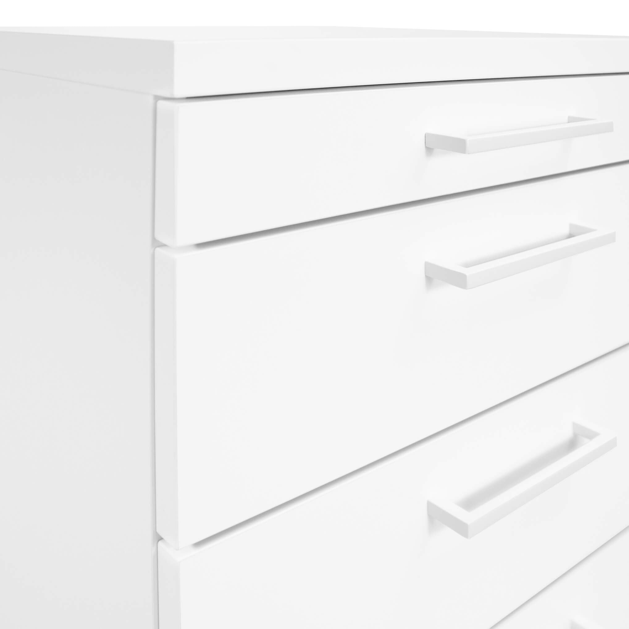 OPTIMA Roll container | 3 drawers + 1 small parts, 600 mm deep, white