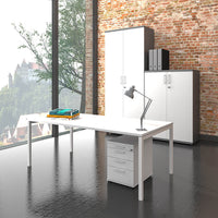 OPTIMA Roll container | 3 drawers + 1 small parts, 600 mm deep, white