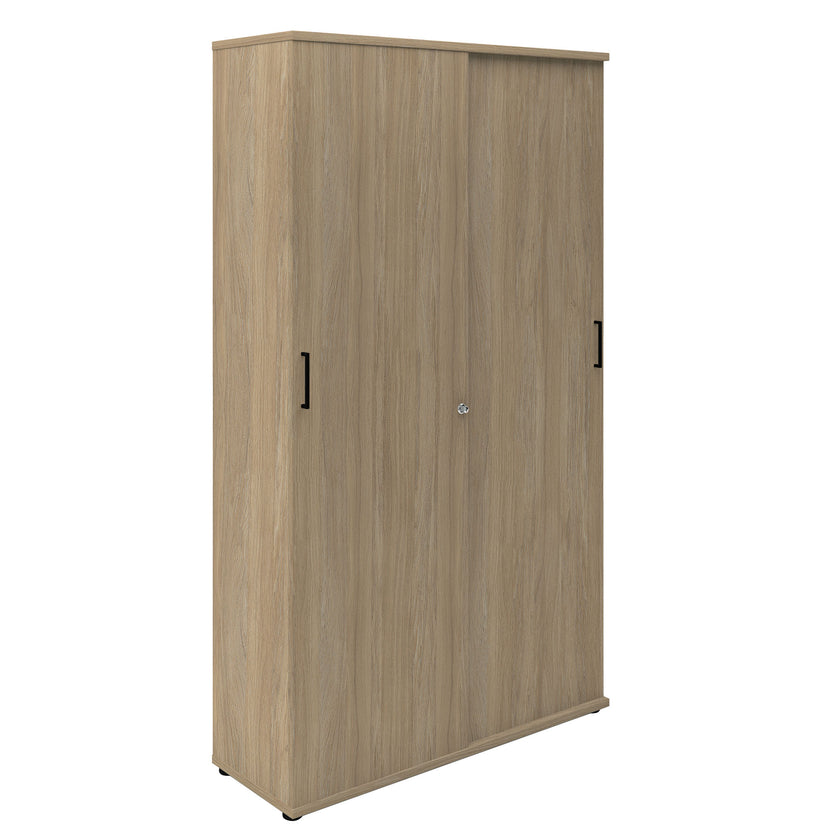 UNI sliding door wardrobe | 5 OH, 1200 x 1897 mm, amber oak