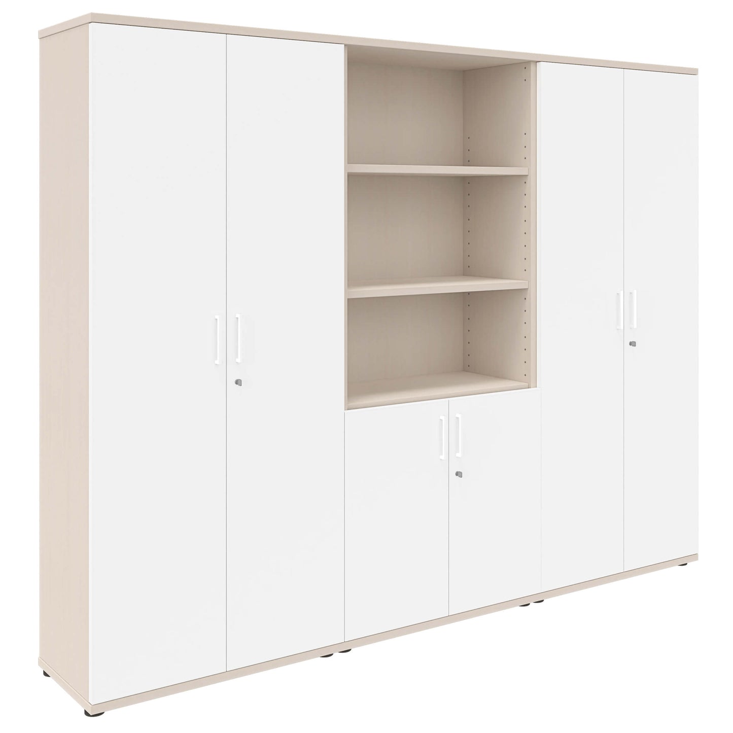 UNI Mur mur | 5 oh, 2400 x 1897 mm, érable / blanc