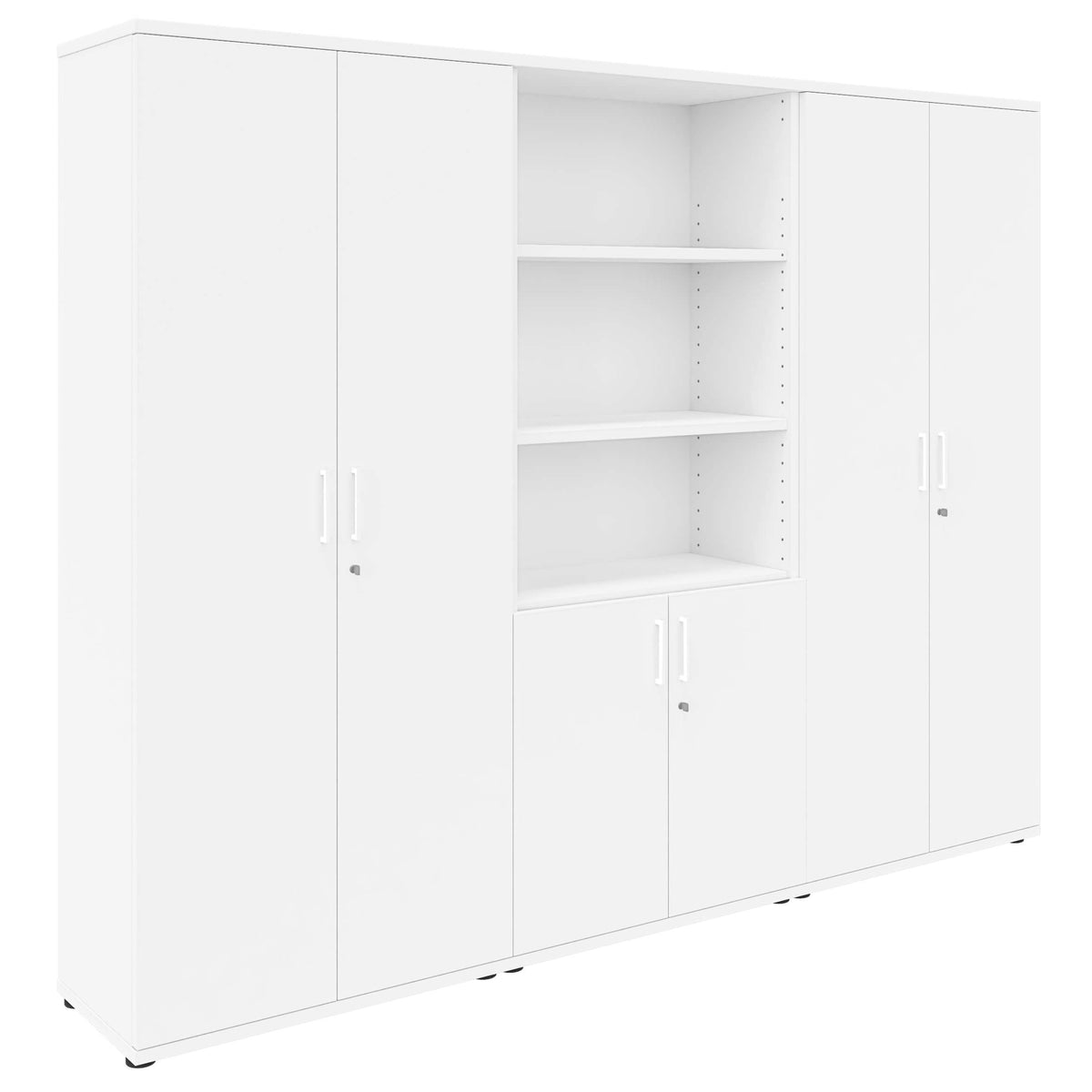 UNI Mobile contenitore | 5 OH, 2400 x 1897 mm, bianco  - 2 Lightbox Main Image