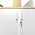 UNI Meuble mural | 3 classeurs de hauteur, 2400 x 1143 mm, érable / blanc  - 10 Thumbnail Image