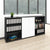 UNI Étagère murale | 3 OH, 2400 x 1143 mm, anthracite / blanc