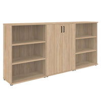 UNI wall unit | 3 OH, 2400 x 1143 mm, amber oak