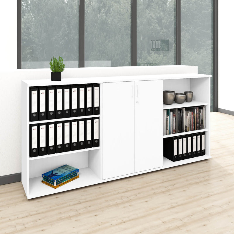 UNI Cabinet wall | 3 OH, 2400 x 1143 mm, White  - 1 Main Image