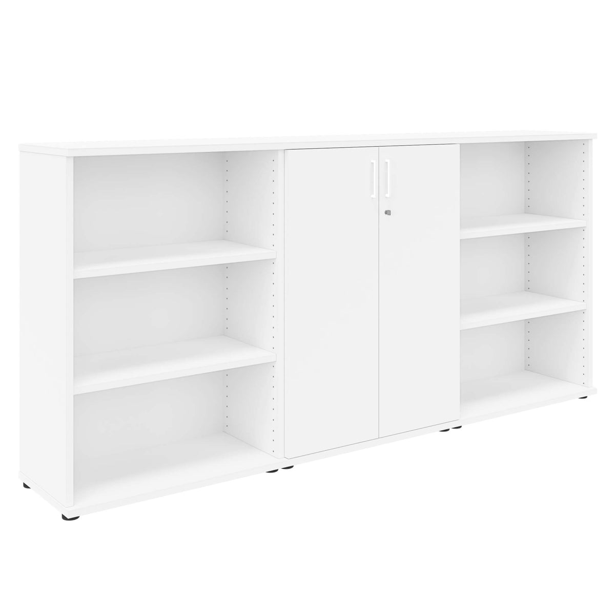 UNI Cabinet wall | 3 OH, 2400 x 1143 mm, White  - 2 Lightbox Main Image