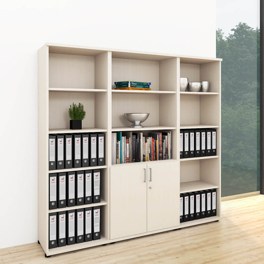 UNI Schrankwand | 5 OH, 2000 x 1897 mm, Ahorn