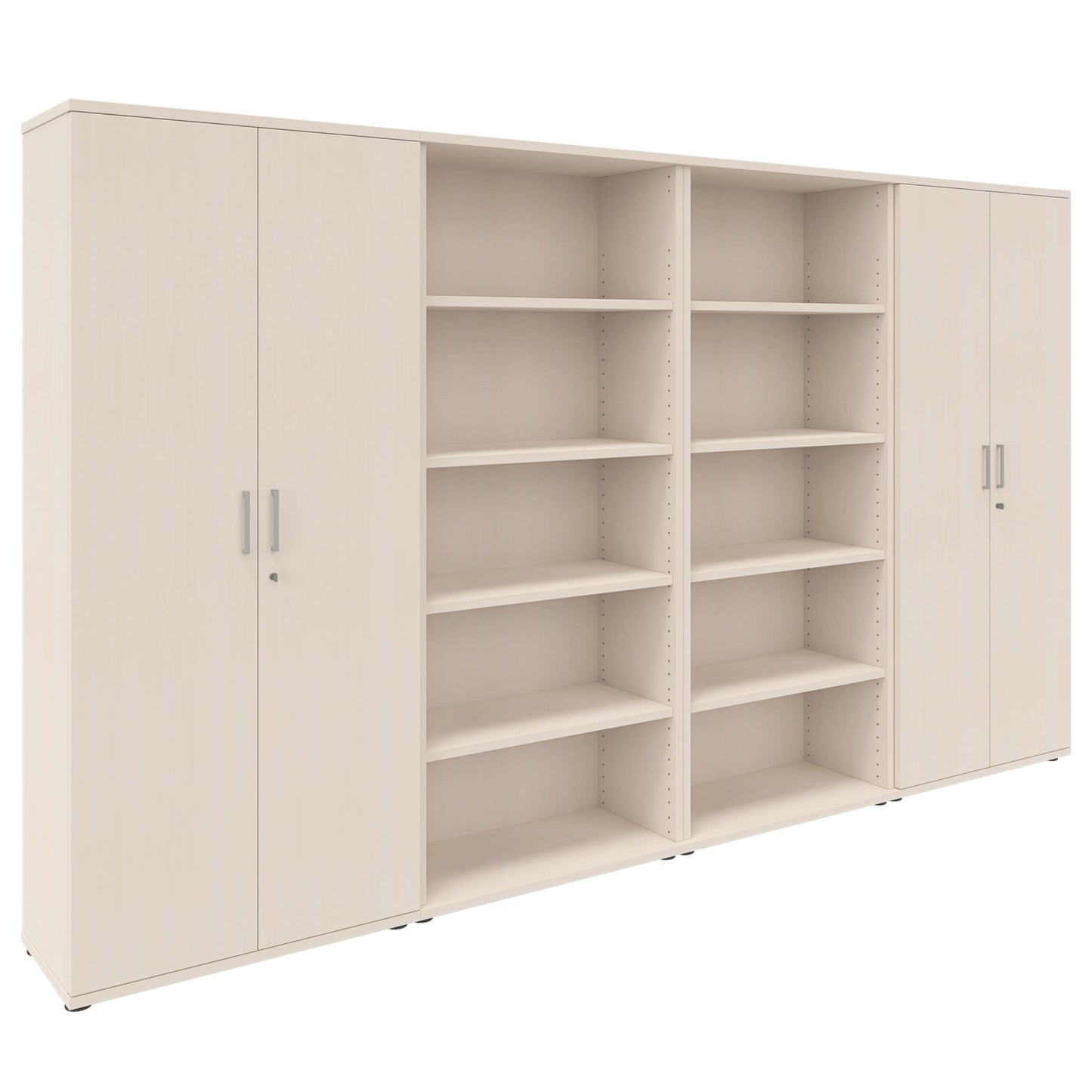 UNI Schrankwand | 5 OH, 3200 x 1897 mm, Ahorn