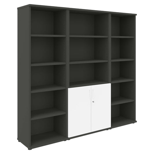 UNI Mur mur | 5 oh, 2000 x 1897 mm, anthracite / blanc