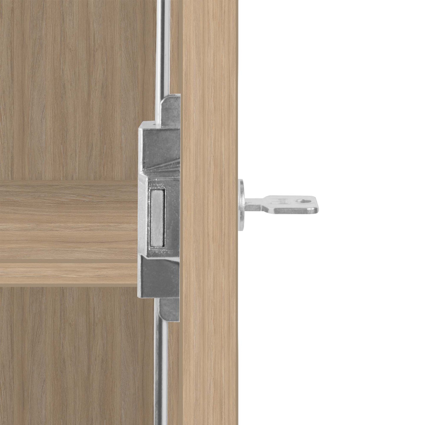 UNI Schrankwand | 5 OH, 2000 x 1897 mm, Bernsteineiche