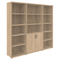 UNI wall unit | 5 OH, 2000 x 1897 mm, amber oak