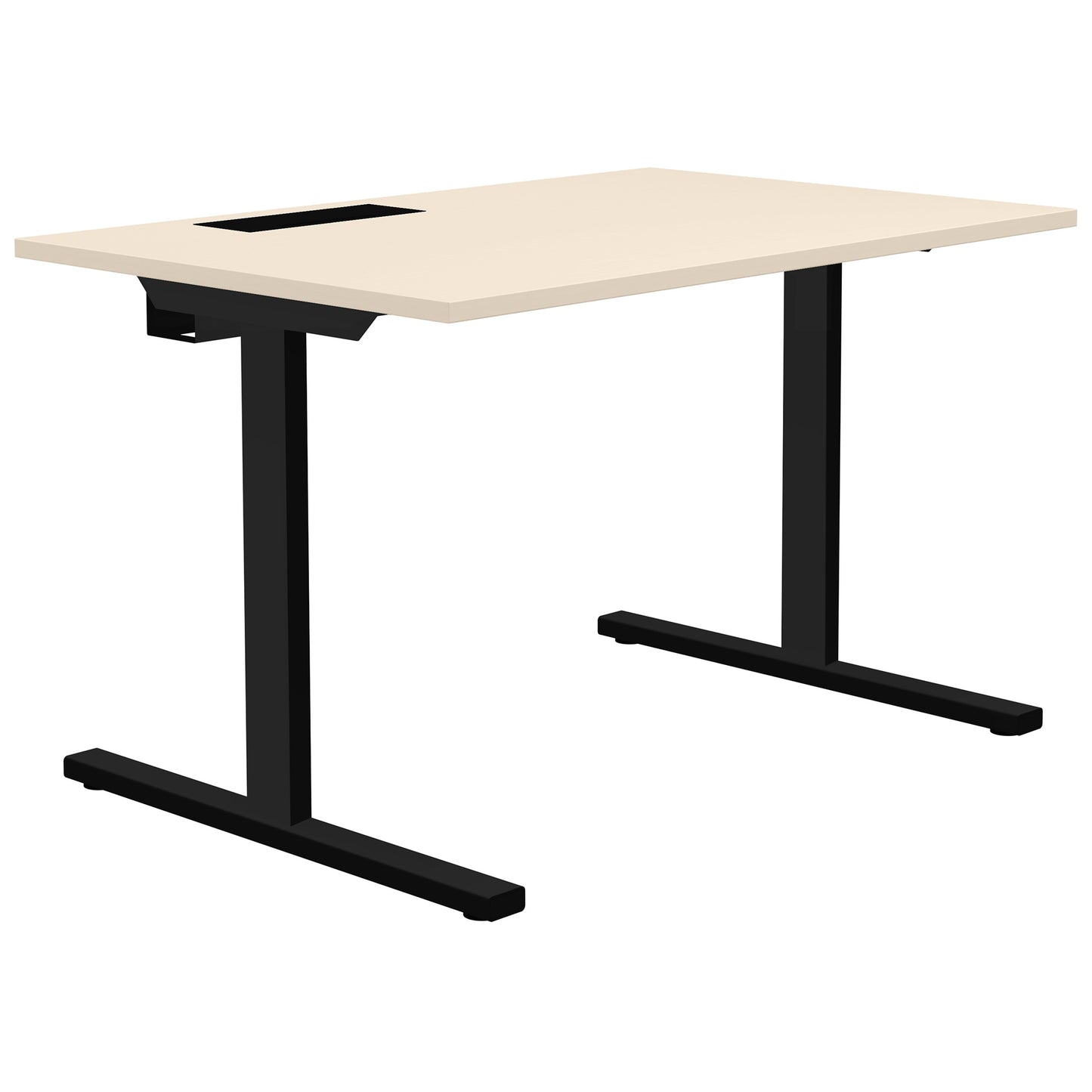 T-EASY desk | 1200 x 800 mm, electrified, maple