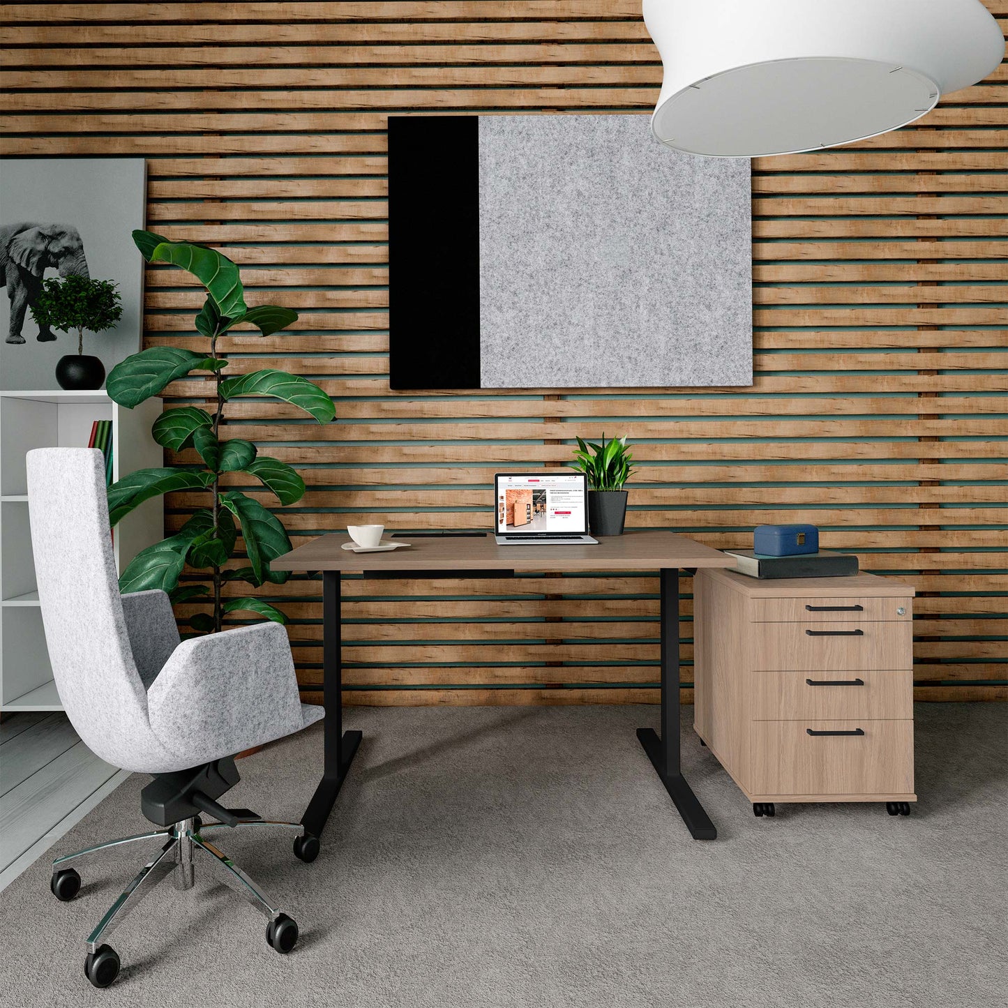 T-EASY desk | 1200 x 800 mm, electrified, amber oak