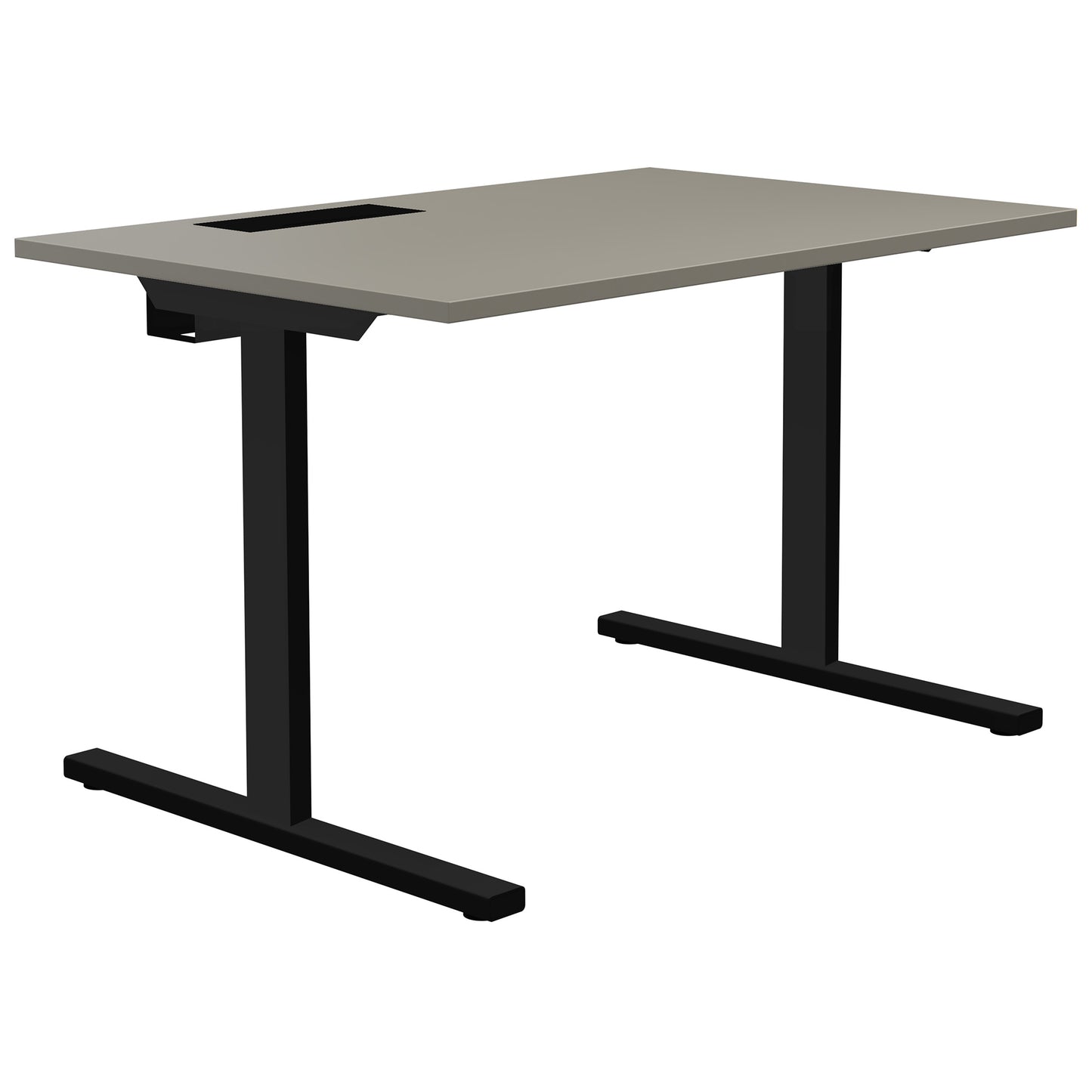 T-EASY desk | 1200 x 800 mm, electrified, Cubanite grey