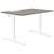 T-EASY desk | 1200 x 800 mm, electrified, Cubanite grey