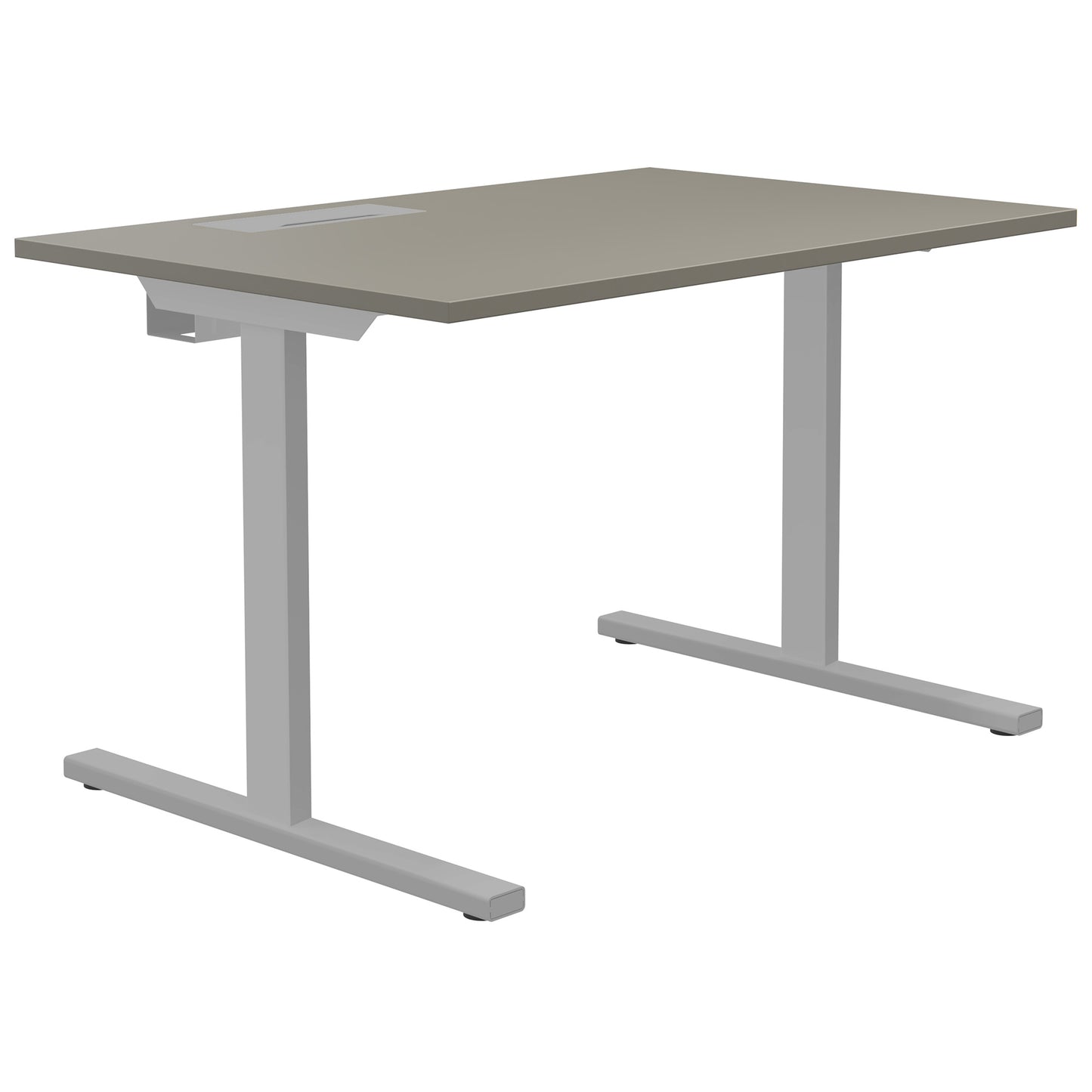 T-EASY desk | 1200 x 800 mm, electrified, Cubanite grey