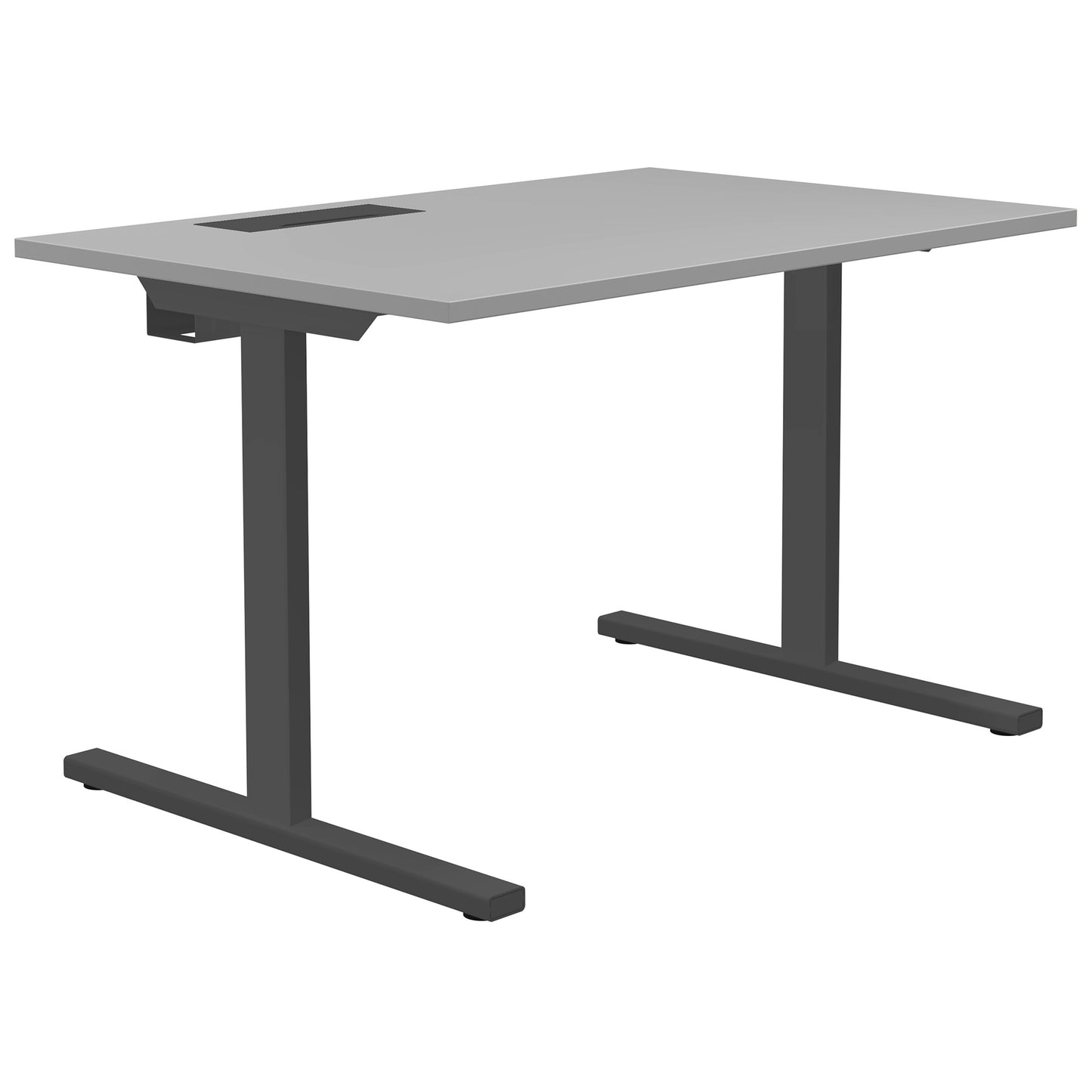 T-EASY desk | 1200 x 800 mm, electrified, pearl grey