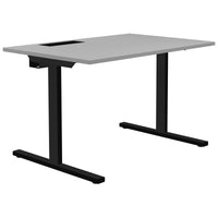 T-EASY desk | 1200 x 800 mm, electrified, pearl grey