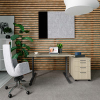 T-EASY desk | 1200 x 800 mm, electrified, sand ash