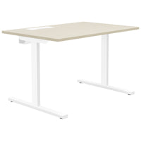 T-EASY desk | 1200 x 800 mm, electrified, sand ash