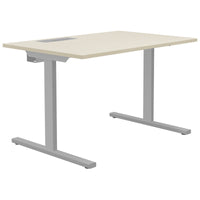 T-EASY desk | 1200 x 800 mm, electrified, sand ash