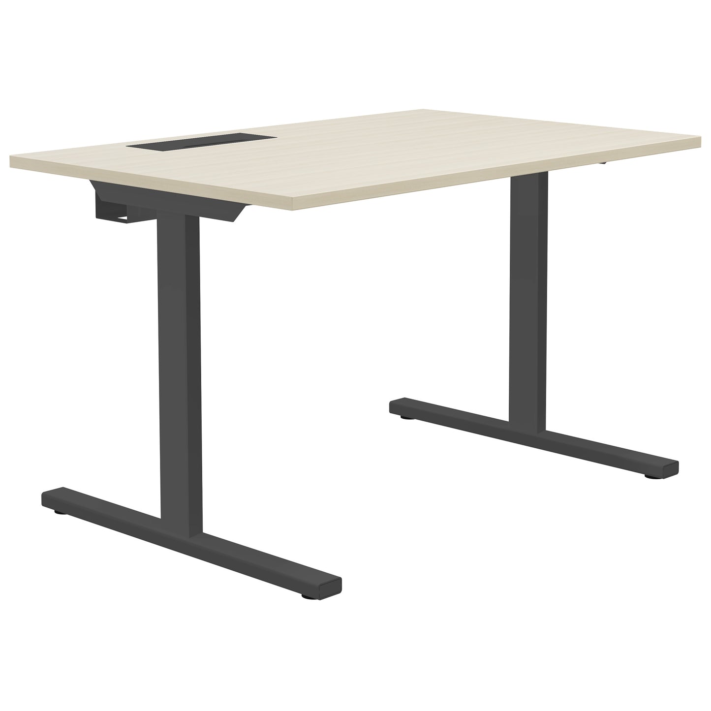 T-EASY desk | 1200 x 800 mm, electrified, sand ash