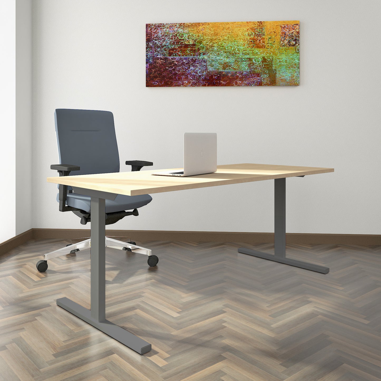 T-EASY desk | 1800 x 800 mm, maple