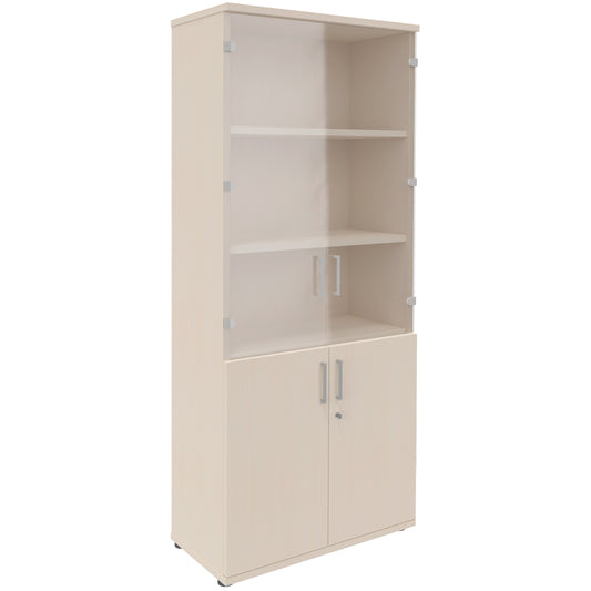 UNI Cabinet vitrine | 5 oh, 800 x 1897 mm, érable