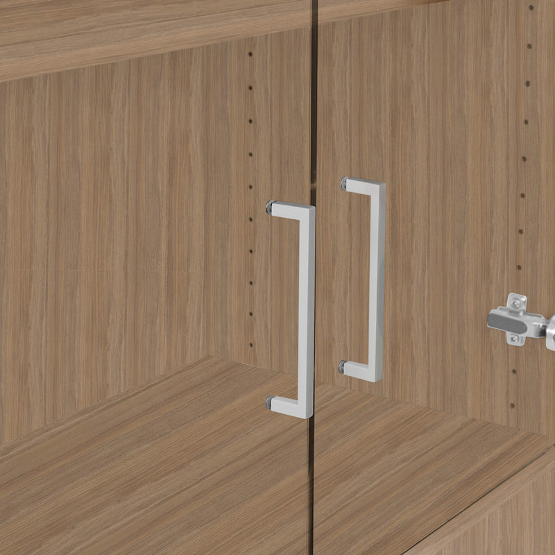 UNI Armadio vetrina con cartelle sospese | 5 OH, 800 x 1897 mm, rovere ambra  - 2 Main Image