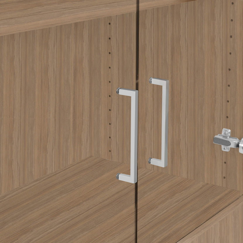 UNI Showcase cabinet with hanger register | 5 Oh, 800 x 1897 mm, amber oak