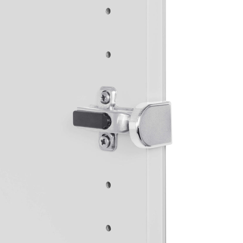 UNI Showcase cabinet with hanger register | 5 Oh, 800 x 1897 mm, pearl gray