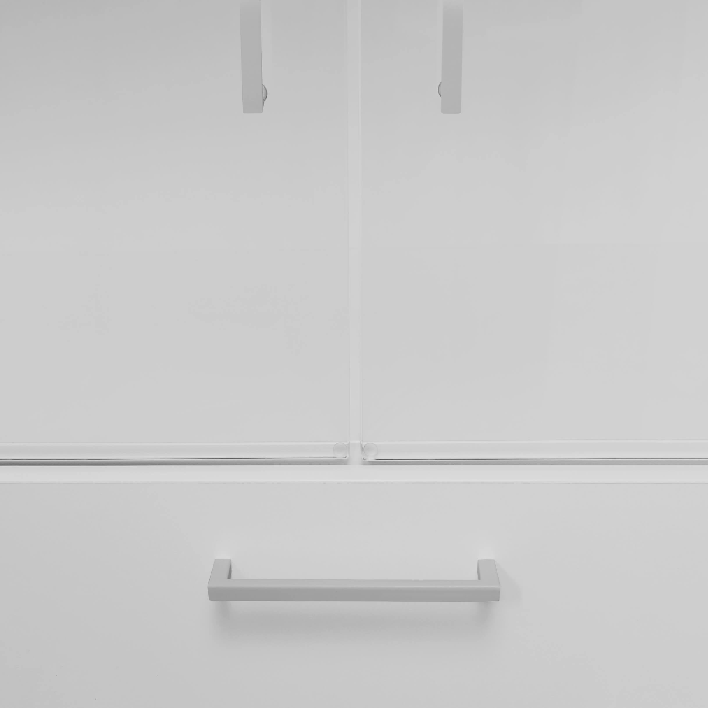 UNI Showcase cabinet with hanger register | 5 Oh, 800 x 1897 mm, pearl gray