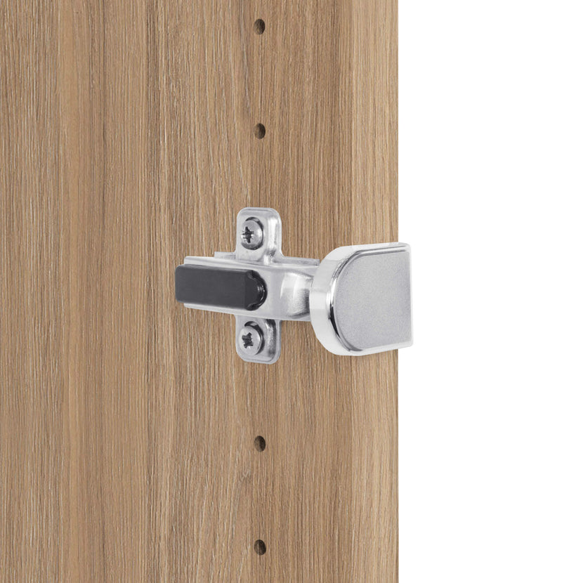 UNI Showcase cabinet with hanger register | 5 Oh, 800 x 1897 mm, amber oak