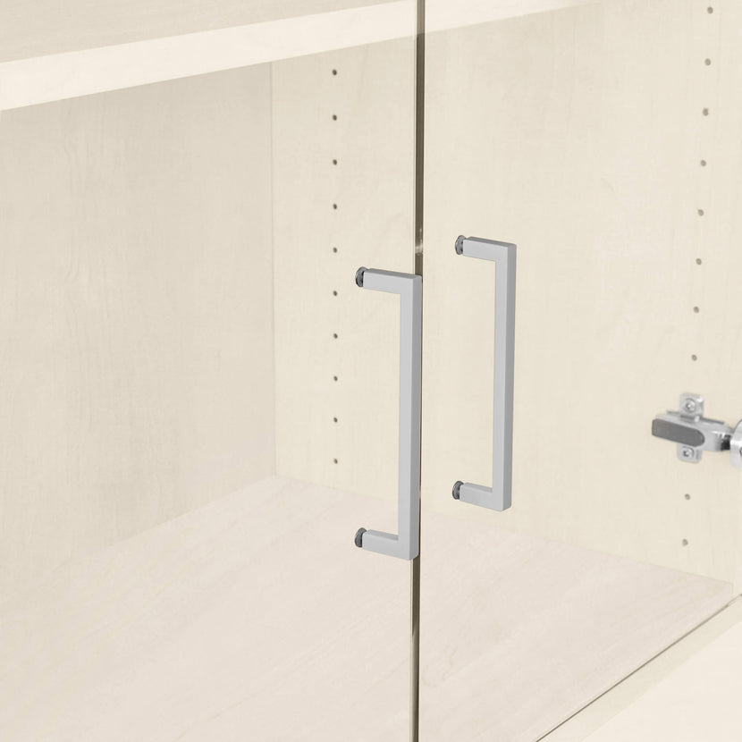 UNI Vitrinenschrank mit Hängeregister | 5 OH, 800 x 1897 mm, Ahorn