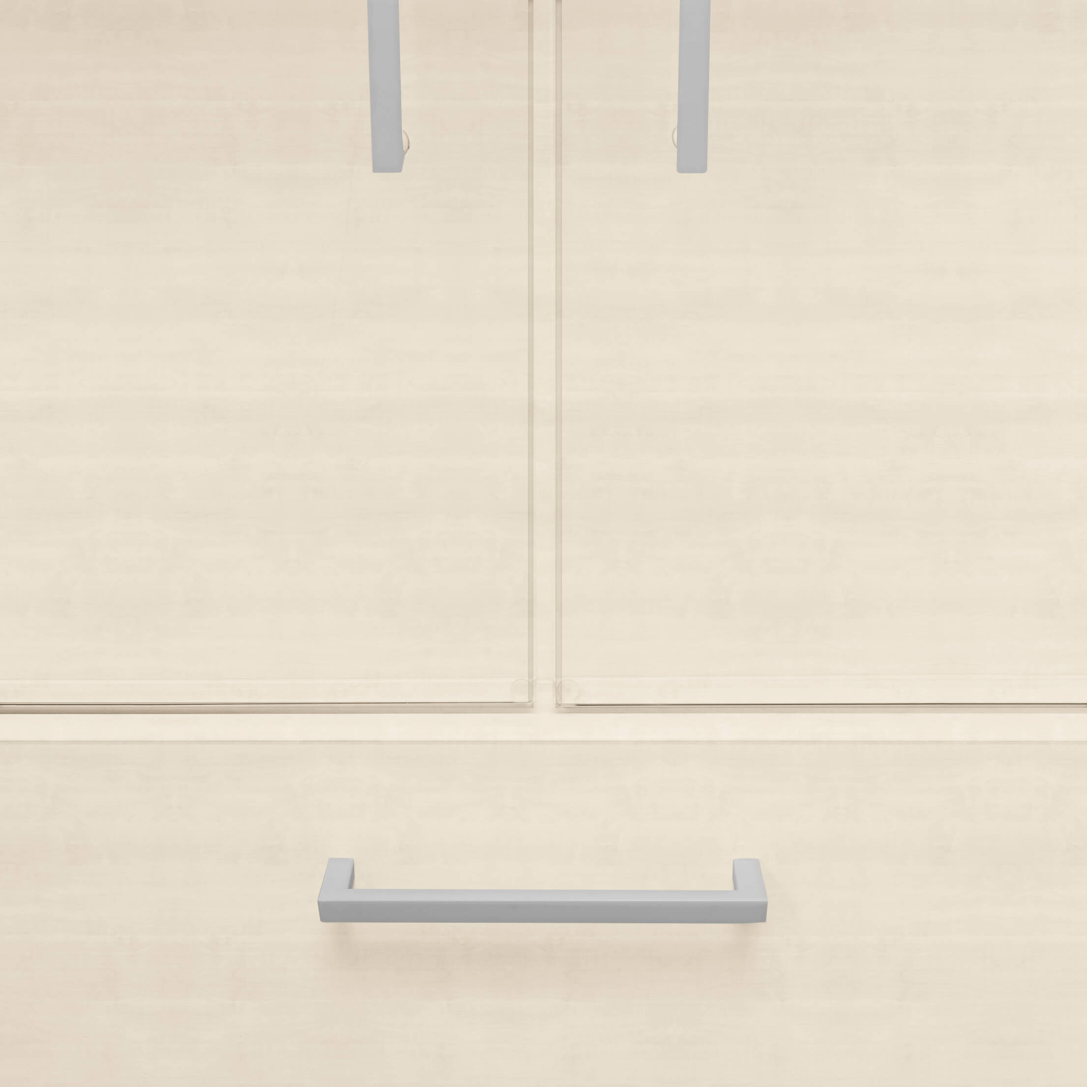 UNI Vitrinenschrank mit Hängeregister | 5 OH, 800 x 1897 mm, Ahorn