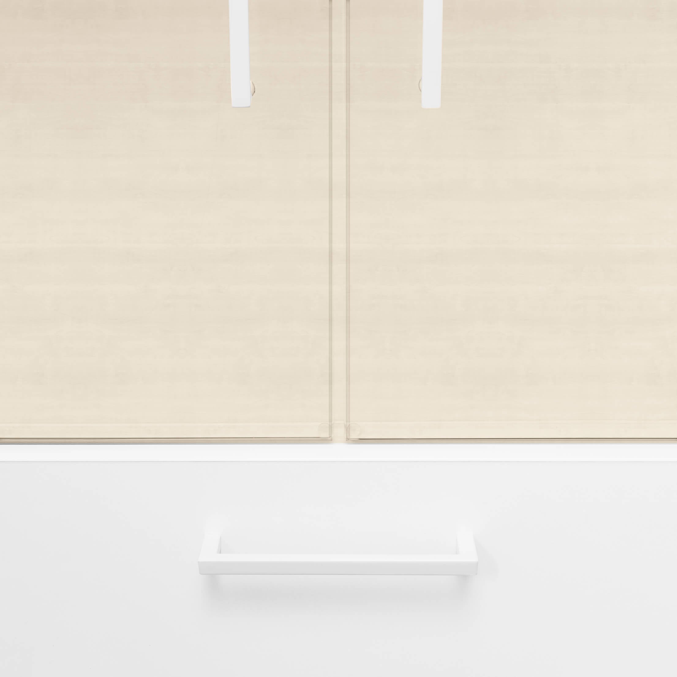 UNI Gabinetto di vetrina con registro dei ganci | 5 OH, 800 x 1897 mm, acero / bianco