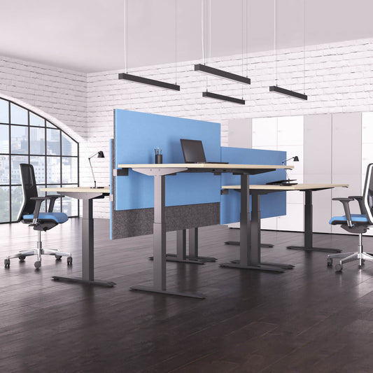 ACTIVE desk | Electrically height adjustable, 1600 x 800 mm, maple