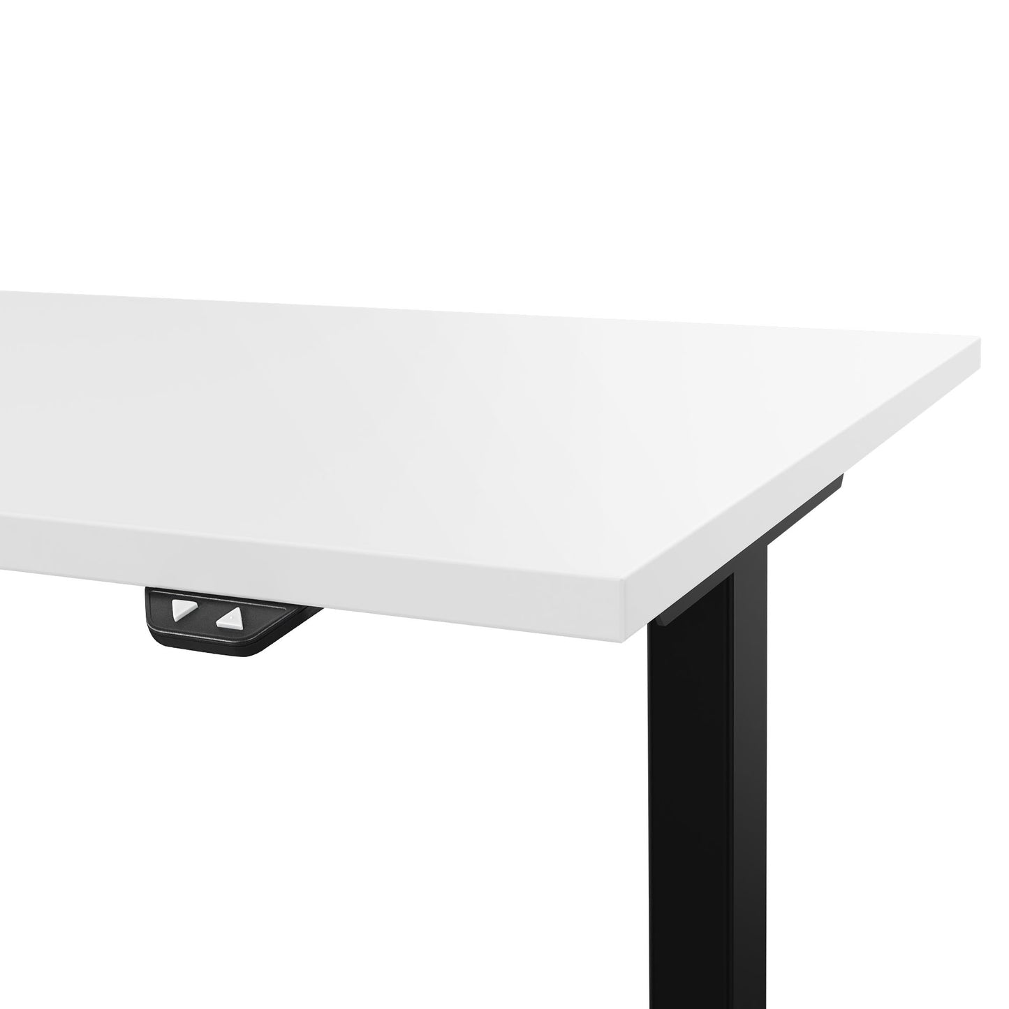 Bureau EASY à 2 moteurs | 1200 - 1800 mm, réglable en hauteur électriquement, blanc