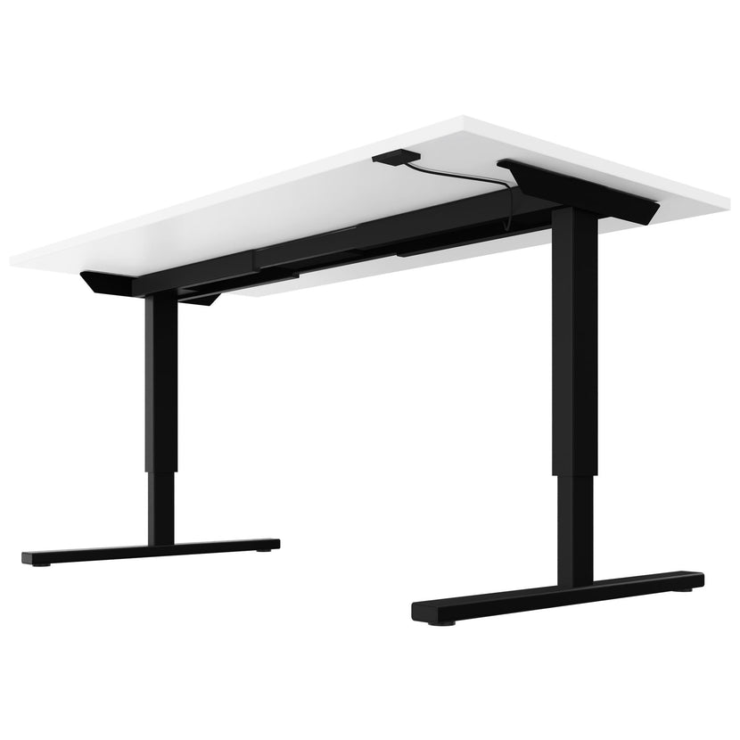 EASY 2-Motoren-Schreibtisch | 1200 - 1800 mm, elektrisch höhenverstellbar, Weiss