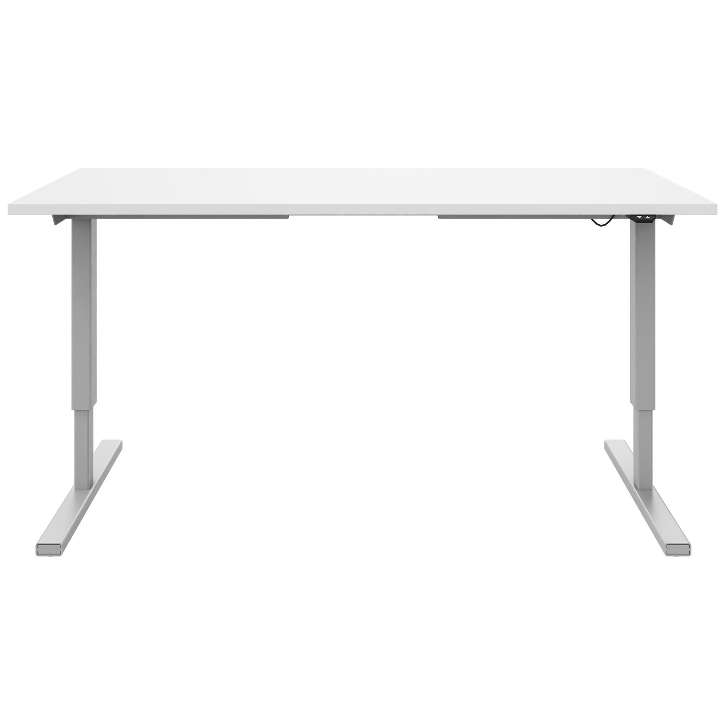 Bureau EASY à 2 moteurs | 1200 - 1800 mm, réglable en hauteur électriquement, blanc