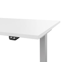 Bureau EASY à 2 moteurs | 1200 - 1800 mm, réglable en hauteur électriquement, blanc