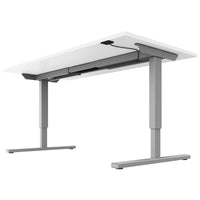 Bureau EASY à 2 moteurs | 1200 - 1800 mm, réglable en hauteur électriquement, blanc