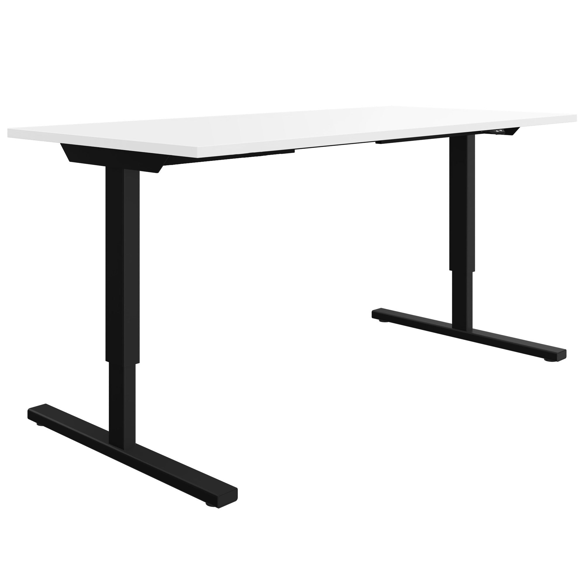 EASY 2-Motoren-Schreibtisch | 1200 - 1800 mm, elektrisch höhenverstellbar, Weiss